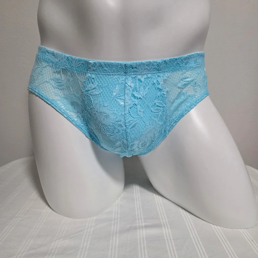 Cosabella Men Luxury Italian Floral Lace Comfort Micro Brief Designer Underwear